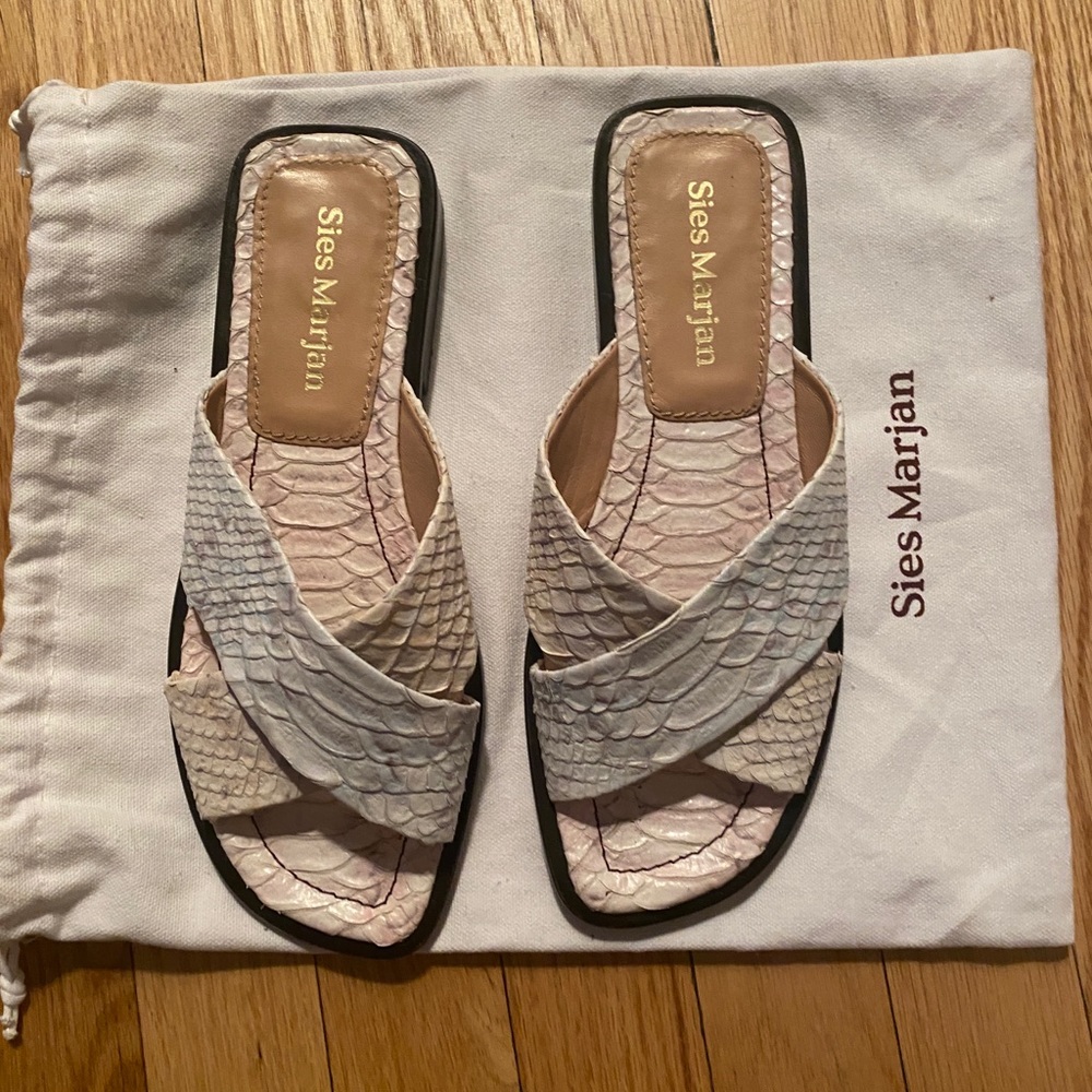 Sies Marjan Python Sandals - image 4